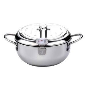 Frying Pans Deep Frying Pot With A Thermometer And A Lid 304 Stainless Steel